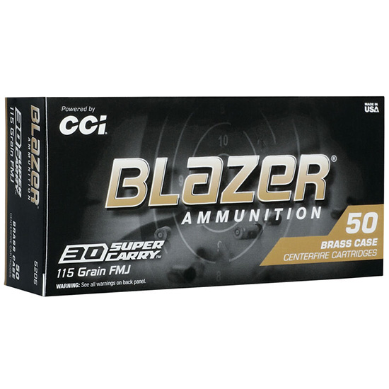 CCI BLAZER 30SC 115GR FMJ BRASS 50/20 - Ammunition